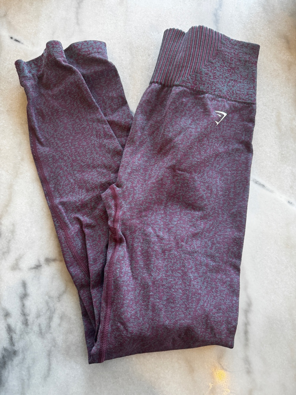 Gymshark Kids Plum Marled Performance Leggings